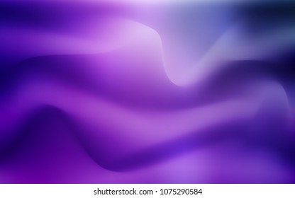 Light Purple, Pink vector background with liquid shapes. Glitter abstract illustration with wry lines. New composition for your brand book.
