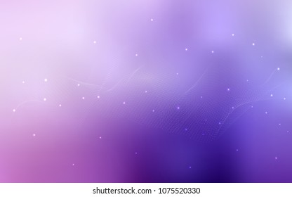 Light Purple, Pink vector background with bubbles. Abstract illustration with colored bubbles in nature style. The pattern can be used for ads, leaflets of liquid.