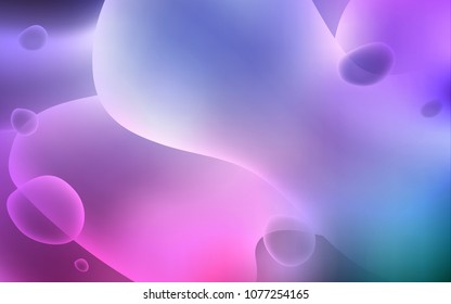 Light Purple, Pink vector background with bent ribbons. Colorful illustration in abstract memphis style with gradient. Memphis design for your web site.