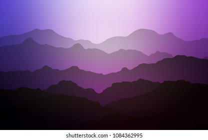 Light Purple, Pink vector background with lava shapes. Brand-new colored illustration in mountain style with gradient. A completely new memphis design for your business.