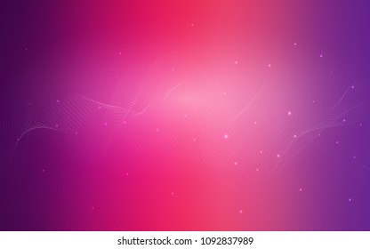 Light Purple, Pink vector background with dots. Blurred decorative design in abstract style with bubbles. New design for ad, poster, banner of your website.