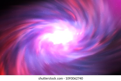 Light Purple, Pink vector background with galaxy stars. Blurred decorative design in simple style with galaxy stars. Pattern for astrology websites.