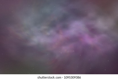 Light Purple, Pink vector background with galaxy stars. Glitter abstract illustration with colorful cosmic stars. Pattern for astrology websites.