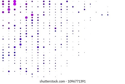 Light Purple, Pink vector  background with bubbles. Modern abstract illustration with colorful water drops. Completely new template for your brand book.