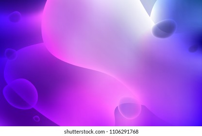 Light Purple, Pink vector background with lava shapes. A vague circumflex abstract illustration with gradient. Textured wave pattern for backgrounds.