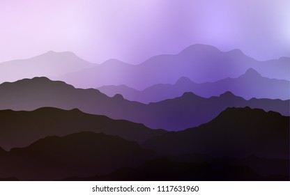 Light Purple, Pink vector background with lava shapes. A sample with blurred bubble shapes. A new texture for your  ad, booklets, leaflets.