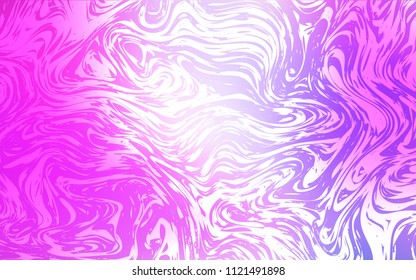 Light Purple, Pink vector background with bent lines. A vague circumflex abstract illustration with gradient. A completely new template for your business design.