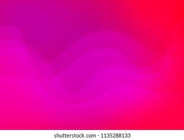 Light Purple, Pink vector background with liquid shapes. Modern gradient abstract illustration with bandy lines. New composition for your brand book.