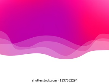 Light Purple, Pink vector background with bubble shapes. Colorful abstract illustration with gradient lines. Marble style for your business design.
