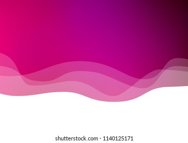 Light Purple, Pink vector background with liquid shapes. Colorful abstract illustration with gradient lines. Marble design for your web site.