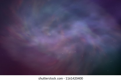 Light Purple, Pink vector background with galaxy stars. Glitter abstract illustration with colorful cosmic stars. Pattern for astrology websites.