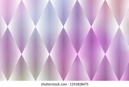 Light Purple, Pink vector background with rectangles. Rectangles on abstract background with colorful gradient. Pattern for commercials.