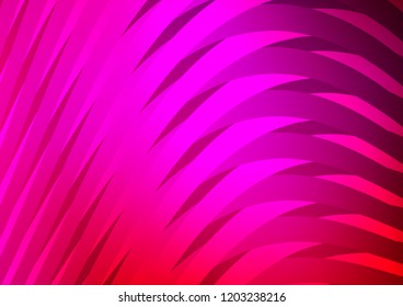 Light Purple, Pink vector background with straight lines. Decorative shining illustration with lines on abstract template. Best design for your ad, poster, banner.