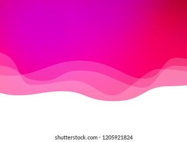 Light Purple, Pink vector background with liquid shapes. A sample with blurred bubble shapes. A completely new marble design for your business.