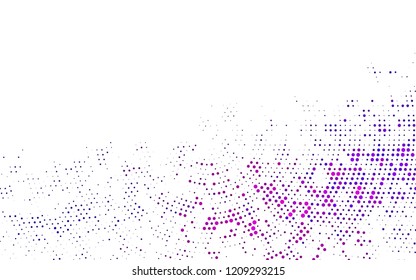 Light Purple, Pink vector background with bubbles. Abstract illustration with colored bubbles in nature style. Pattern for ads, leaflets.