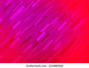 Light Purple, Pink vector background with straight lines. Lines on blurred abstract background with gradient. The pattern can be used for websites.