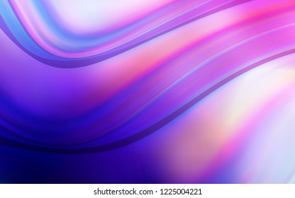 Light Purple, Pink vector background with curved circles. An elegant bright illustration with gradient. The elegant pattern for brand book.