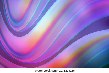 Light Purple, Pink vector background with abstract circles. Modern gradient abstract illustration with bandy lines. Textured wave pattern for backgrounds.