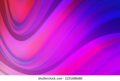 Light Purple, Pink vector background with lava shapes. A vague circumflex abstract illustration with gradient. Marble design for your web site.