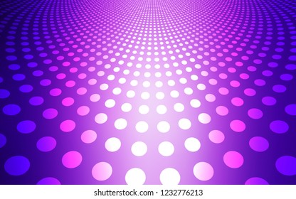 Light Purple, Pink vector background with bubbles. Modern abstract illustration with colorful water drops. Pattern can be used for futuristic ad, booklets.