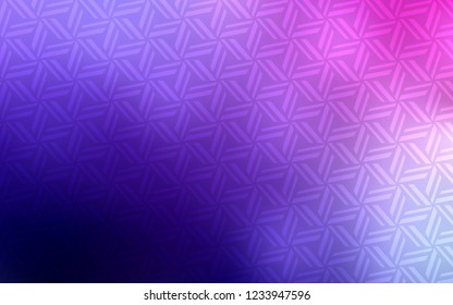 Light Purple, Pink vector background with triangles. Decorative design in abstract style with triangles. Pattern for busines ad, booklets, leaflets