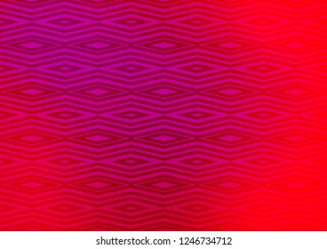 Light Purple, Pink vector background with lines, rhombuses. Shining colorful illustration with lines, rectangles. Pattern for ads, posters, banners.