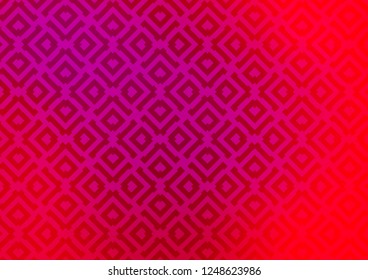 Light Purple, Pink vector background with lines, rhombuses. Glitter abstract illustration with colorful lines, rhombuses. Pattern for websites, landing pages.