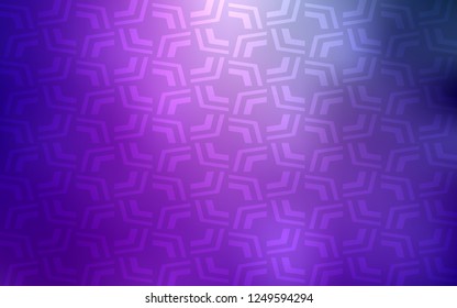 Light Purple, Pink vector background with bent ribbons. A sample with blurred bubble shapes. The elegant pattern for brand book.