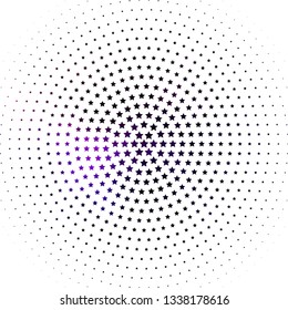 Light Purple, Pink vector background with colorful stars. Blur decorative design in simple style with stars. Design for your business promotion.