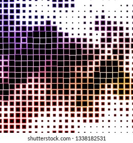 Light Purple, Pink vector background with rectangles. Colorful illustration with gradient rectangles and squares. Pattern for commercials, ads.