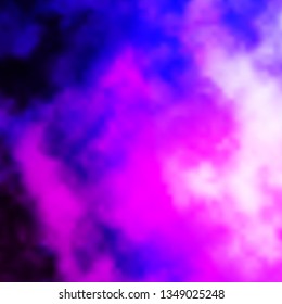 Light Purple, Pink vector background with clouds. Abstract colorful clouds on gradient illustration. Colorful pattern for appdesign.