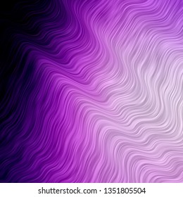 Light Purple, Pink vector background with bent lines. Abstract illustration with gradient bows. Best design for your ad, poster, banner.