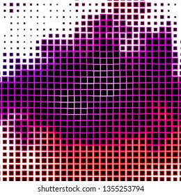 Light Purple, Pink vector background with rectangles. Colorful illustration with gradient rectangles and squares. Best design for your ad, poster, banner.