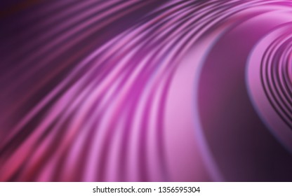 Light Purple, Pink vector background with curved lines. A completely new colorful illustration in simple style. A completely new design for your business.