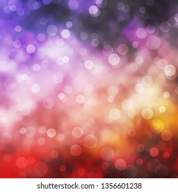 Light Purple, Pink vector background with circles. Glitter abstract illustration with colorful drops. Pattern for websites, landing pages.