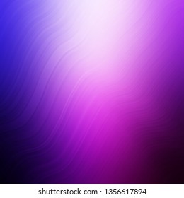 Light Purple, Pink vector background with curved lines. Bright illustration with gradient circular arcs. Smart design for your promotions.