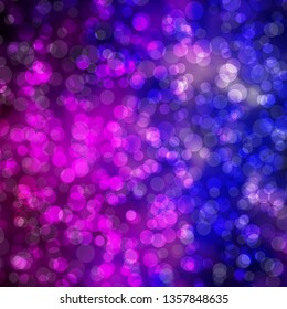 Light Purple, Pink vector background with circles. Modern abstract illustration with colorful circle shapes. Design for posters, banners.