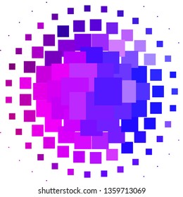 Light Purple, Pink vector background with rectangles. Colorful illustration with gradient rectangles and squares. Template for cellphones.