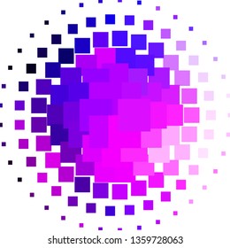Light Purple, Pink vector background with rectangles. Abstract gradient illustration with colorful rectangles. Design for your business promotion.
