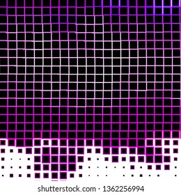 Light Purple, Pink vector background in polygonal style. Abstract gradient illustration with rectangles. Pattern for websites, landing pages.