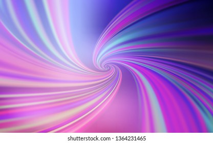 Light Purple, Pink vector background with wry lines. Glitter abstract illustration with wry lines. The best colorful design for your business.