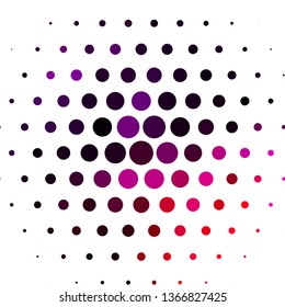 Light Purple, Pink vector background with circles. Modern abstract illustration with colorful circle shapes. Pattern for websites, landing pages.