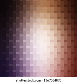 Light Purple, Pink vector background in polygonal style. Illustration with a set of gradient rectangles. Best design for your ad, poster, banner.
