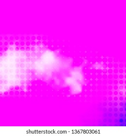 Light Purple, Pink vector background with circles. Abstract decorative design in gradient style with bubbles. Design for your commercials.