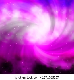 Light Purple, Pink vector background with colorful stars. Shining colorful illustration with small and big stars. Pattern for new year ad, booklets.