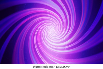 Light Purple, Pink vector background with galaxy stars. Space stars on blurred abstract background with gradient. Template for cosmic backgrounds.