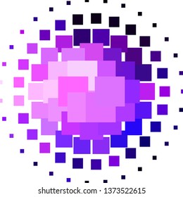 Light Purple, Pink vector background in polygonal style. Modern design with rectangles in abstract style. Design for your business promotion.