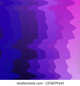 Light Purple, Pink vector background with curves. Bright sample with colorful bent lines, shapes. Pattern for booklets, leaflets.