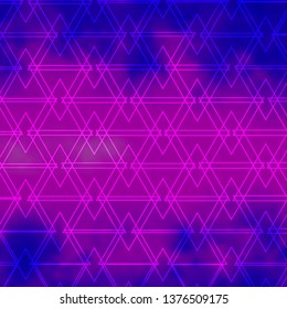 Light Purple, Pink vector background with lines, triangles. Gradient triangles in abstract style on simple form. Design for your promotions.