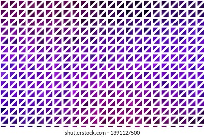 Light Purple, Pink vector background with triangles. Decorative design in abstract style with triangles. Modern template for your landing page.